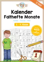 Vorschau - Arbeitsblätter - Bundle: Falthefte zu den Monaten (12 Stück) - Deckblatt
