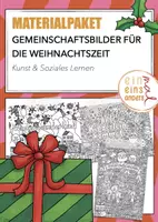 Vorschau - Mal- und Bastelvorlagen - Materialpaket – Gemeinschaftsbilder für die Weihnachtszeit - Deckblatt