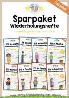 Vorschau - Arbeitsblätter - Sparpaket: Wiederholungshefte Deutsch / Mathe (1. - 4. Klasse) - Deckblatt