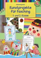 Vorschau - Arbeitsblätter - Kunst Fasching, 1. und 2. Klasse Grundschule, Materialpaket - Deckblatt