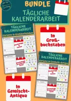 Vorschau - Unterrichtsreihen - BUNDLE: Tägliche Kalenderarbeit 2026 - Deckblatt