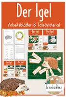 Vorschau - Präsentationen/Tafelbilder - Der Igel - Arbeitsblätter + Tafelmaterial - Gesamtpaket - Deckblatt