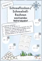 Vorschau - Arbeitsblätter - Schneeballrechnen (wachsendes Materialpaket) - Deckblatt