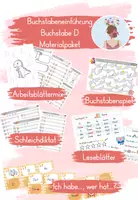 Vorschau - Arbeitsblätter - Buchstabeneinführung D - Materialpaket - Deckblatt