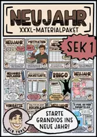 Vorschau - Arbeitsblätter - XXL-PAKET Neujahr Klasse 5,6,7,8,9 - Deckblatt