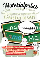 Vorschau - Präsentationen/Tafelbilder - Materialpaket Geisterlesen KOMPLETT (animierte Tafelbilder) - Deckblatt