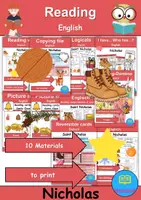 Vorschau - Unterrichtsreihen - Materialpaket - Lesen / Reading - Nikolaus / Nicholas - Englisch - Deckblatt