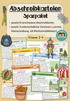 Vorschau - Arbeitsblätter - Abschreibkarteien - Sparpaket (Klasse 2-4) - Deckblatt