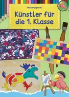Vorschau - Mal- und Bastelvorlagen - Kunst Klasse 1, Künstler für die 1. Klasse, Grundschule, Materialpaket - Deckblatt