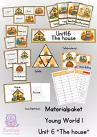 Vorschau - Arbeitsblätter - Materialpaket - Young World 1 - Unit 6 "The house" - Deckblatt