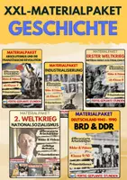 Vorschau - Arbeitsblätter - Geschichte kompakt - Mega-Paket Absolutismus & Französische Revolution • Industrialisierung & Industrielle Revolution • Erster Weltkrieg • Nationalsozialismus & Zweiter Weltkrieg • Deutschland nach 1945 (DDR/BRD) Materialpaket Bundle - Deckblatt