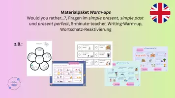 Vorschau - Arbeitsblätter - Materialpaket warm-ups - Deckblatt