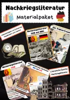 Vorschau - Arbeitsblätter - Nachkriegsliteratur Materialpaket: BRD & DDR, Trümmerliteratur, Trümmerfrauen - Deckblatt