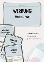 Vorschau - Arbeitsblätter - Materialpaket Werbung - Deckblatt