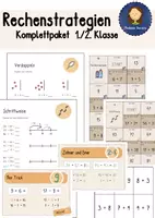 Vorschau - Arbeitsblätter - Komplettpaket Rechenstrategien Addieren und Subtrahieren 1./2. Klasse - Deckblatt