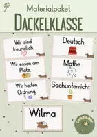 Vorschau - Poster - Materialpaket Klassenraum Dackelklasse - Deckblatt