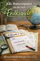 Vorschau - Unterrichtsreihen - XXL Materialpaket für das Fach Erdkunde - alle meine Erdkunde Materialien (Klasse 7 8 9 10) - Deckblatt