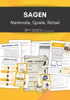 Vorschau - Arbeitsblätter - Sparpaket Sagen - Deckblatt