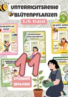Vorschau - Stundenentwürfe - XL Materialpaket Blütenpflanzen, 11 sorgenfreie Stunden - Biologie, 5.-6. Klasse - Deckblatt