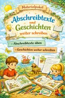 Vorschau - Arbeitsblätter - Geschichten-Zauber – Lesen, Abschreiben, Weiterschreiben - Deckblatt