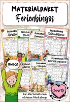 Vorschau - Arbeitsblätter - Ferienbingos | Materialpaket (inklusive Glücksbingo) - Deckblatt