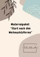 Vorschau - Spiele - Materialpaket "Start nach den Weihnachtsferien" - Deckblatt