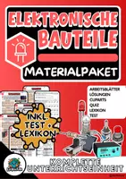 Vorschau - Arbeitsblätter - Materialpaket Elektronische Bauteile - Elektronik und Elektrotechnik - Deckblatt