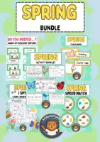 Vorschau - Arbeitsblätter - Spring: Materialpaket / Bundle (Englisch Grundschule) - Deckblatt