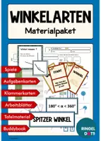Vorschau - Arbeitsblätter - Winkelarten: Materialpaket - Deckblatt