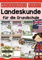 Vorschau - Stundenentwürfe - Landeskunde Englisch für die Grundschule - wachsendes Materialpaket - Deckblatt