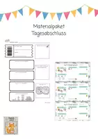 Vorschau - Arbeitsblätter - Materialpaket Tagesabschluss & Reflexion (Kl.1-4) - Deckblatt