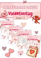 Vorschau - Arbeitsblätter - Materialpaket "Valentinstag" (Klasse 1-2) - Deckblatt