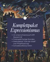 Vorschau - Stundenentwürfe - Expressionismus Komplett-Paket: 1,0 Entwurf (van Hoddis), 3 Stunden, Materialpool & EWH - Deckblatt