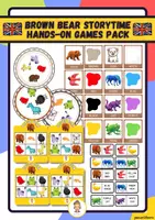 Vista previa - Juegos / Gamificación - Brown Bear Storytime Reusable Hands-On Games Pack - Portada