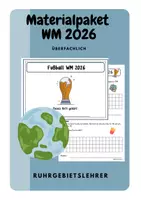 Vorschau - Mal- und Bastelvorlagen - Materialpaket Fußball WM 2026 - Deckblatt