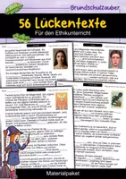 Vorschau - Arbeitsblätter - 56 Lückentexte | Materialpaket | Ethik | Werte, Gesellschaft & Verantwortung - Deckblatt