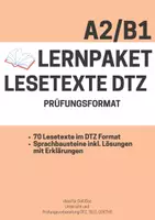 Vorschau - Arbeitsblätter - Lesetexte DTZ A2–B1 – Prüfungsformat | Lesetexte + Sprachbausteine | DaZ - Deckblatt
