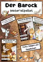 Vorschau - Arbeitsblätter - Barock Literaturepoche Materialpaket: Autoren, Motive & Sprache - Deckblatt