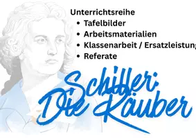 Vorschau - Arbeitsblätter - Materialpaket Die Räuber - Deckblatt