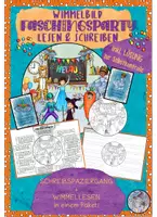 Vorschau - Arbeitsblätter - Wimmellesen & Schreibspaziergang zum Wimmelbild Fasching - Deckblatt