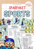 Vorschau - Arbeitsblätter - Sparpaket Englisch | Sports | Vokabeltraining mit Spielen, Übungen & Bildkarten - Deckblatt