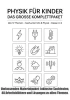 Vorschau - Arbeitsblätter - PHYSIK FÜR KINDER – Das große Komplettpaket (12 Themen | Klasse 3–6) - Deckblatt