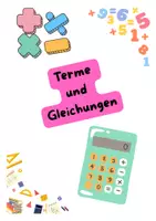 Vorschau - Arbeitsblätter - Terme und Gleichungen - Rechenregeln und Übungsaufgaben - Deckblatt