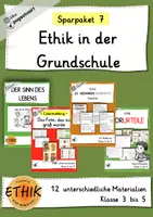 Vorschau - Stundenentwürfe - Ethik in der Grundschule - Sparpaket 7 - Deckblatt