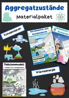 Vorschau - Arbeitsblätter - Aggregatzustände Bundle: Teilchenmodell, Zustandsänderungen & Temperatur - Deckblatt
