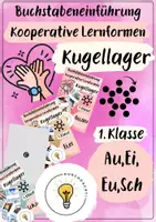 Vorschau - Fördermaterial/Inklusion - Buchstabeneinführung Au, Ei, Eu, Sch - Laut Au, Ei, Eu, Sch - Kugellager Au, Ei, Eu, Sch - Deckblatt