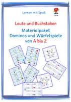 Vorschau - Spiele - Materialpaket: Dominos + Würfelspiele von A bis Z - Deckblatt