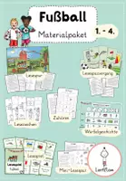 Vorschau - Arbeitsblätter - Fußball: Lesen, Zuhören, kreatives Schreiben | Materialpaket Kl. 1 - 4 - Deckblatt