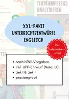 Vorschau - Stundenentwürfe - Englisch-Entwürfe: 1,0 UPP & 4 UBs – inkl. Hallet, Scaffolding & mehr - Deckblatt