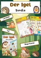 Vorschau - Arbeitsblätter - Igel Bundle | Sachunterricht & DaF: Lesen, Spielen, Verstehen - Deckblatt